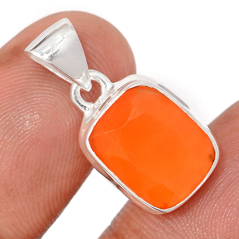 1" Carnelian Faceted Pendants - CRFP214
