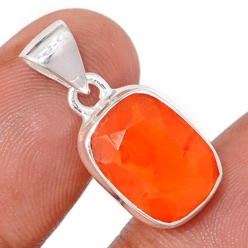 1" Carnelian Faceted Pendants - CRFP216