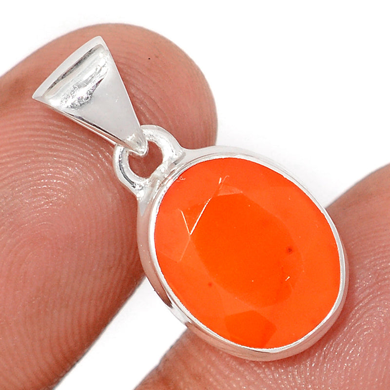 1" Carnelian Faceted Pendants - CRFP220