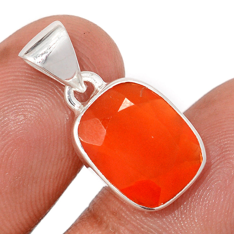 1" Carnelian Faceted Pendants - CRFP223