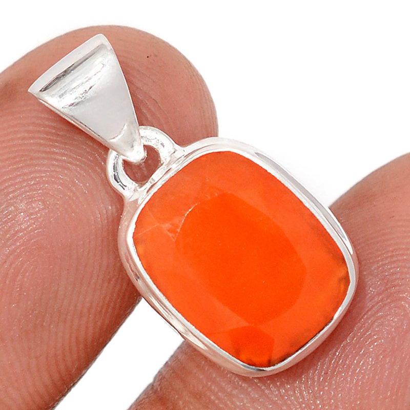 1" Carnelian Faceted Pendants - CRFP225