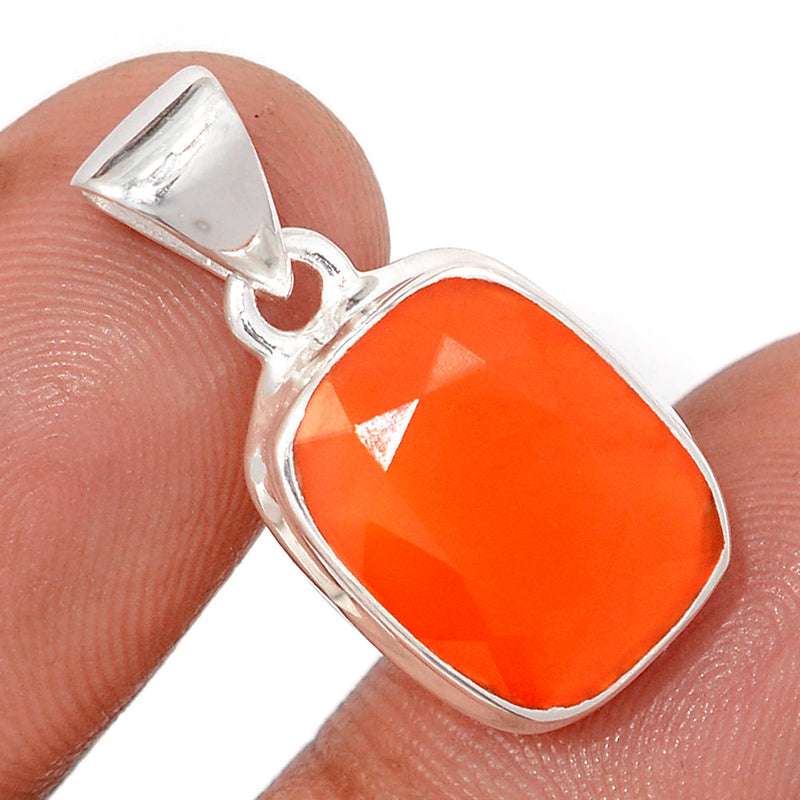 1" Carnelian Faceted Pendants - CRFP226