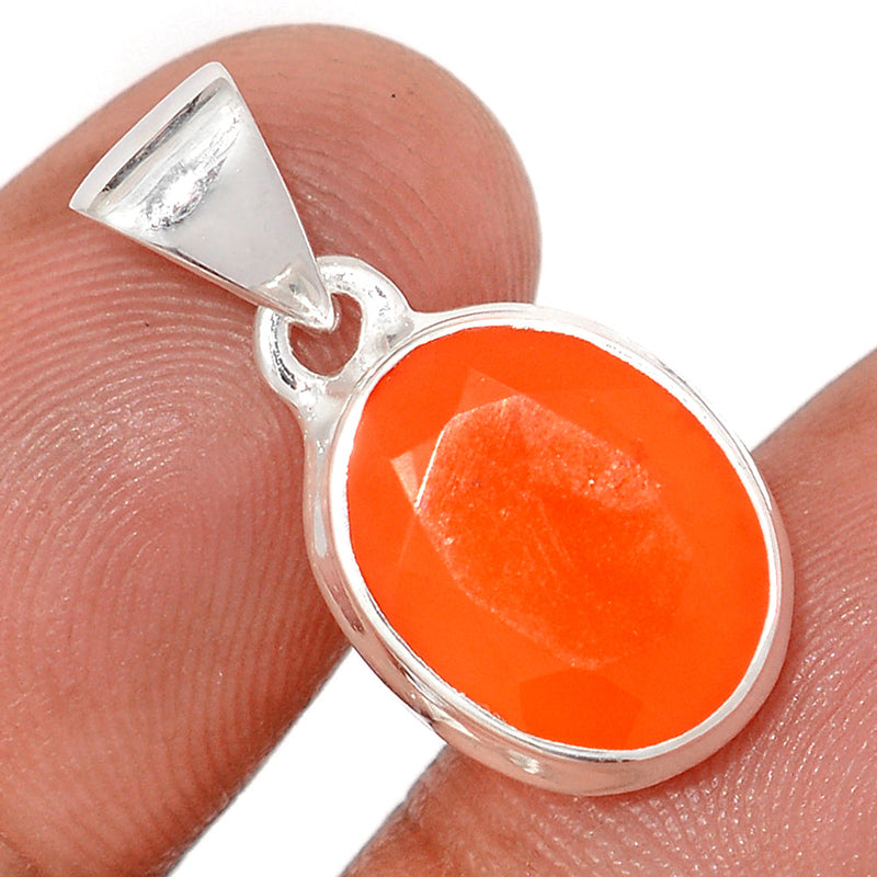 1" Carnelian Faceted Pendants - CRFP227