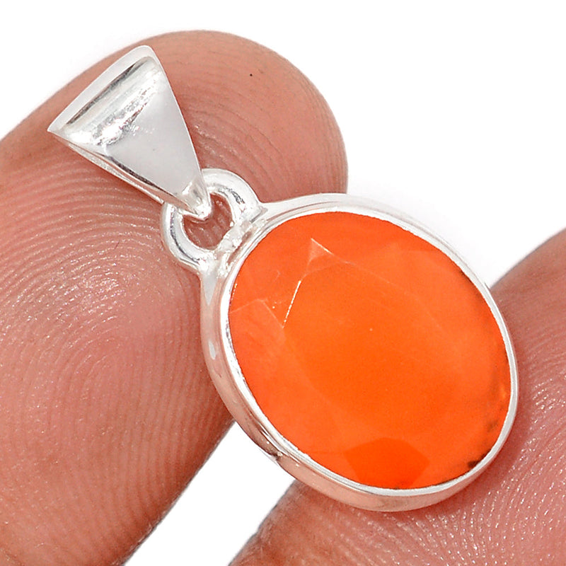 1" Carnelian Faceted Pendants - CRFP230