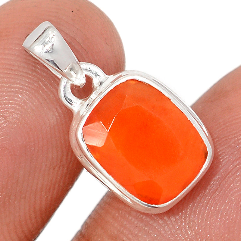 0.8" Carnelian Faceted Pendants - CRFP231