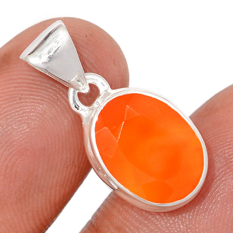 1" Carnelian Faceted Pendants - CRFP233