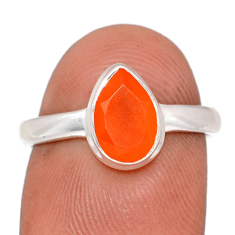 Carnelian Faceted Ring - CRFR370