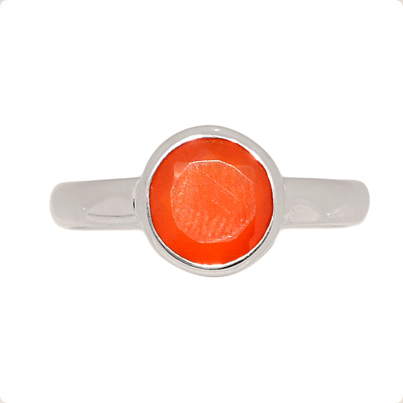 Carnelian Faceted Ring - CRFR375