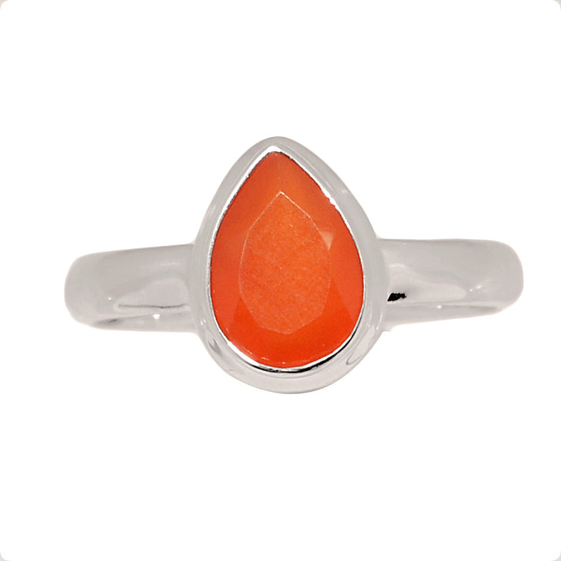Carnelian Faceted Ring - CRFR384
