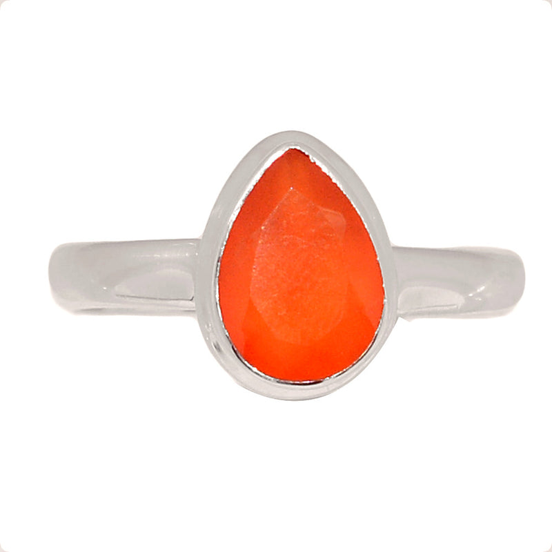 Carnelian Faceted Ring - CRFR388