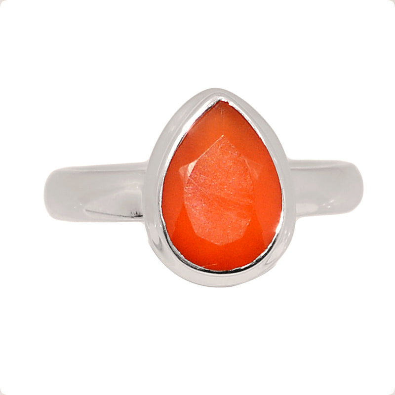 Carnelian Faceted Ring - CRFR392