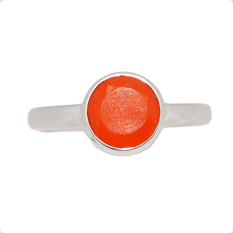 Carnelian Faceted Ring - CRFR393