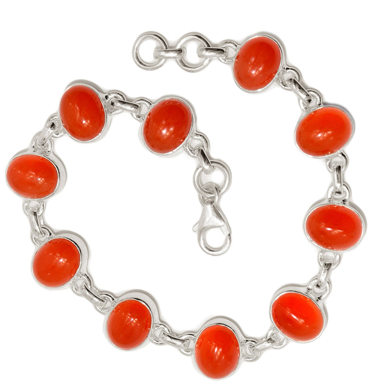 8.2" Carnelian Bracelets - CRNB174