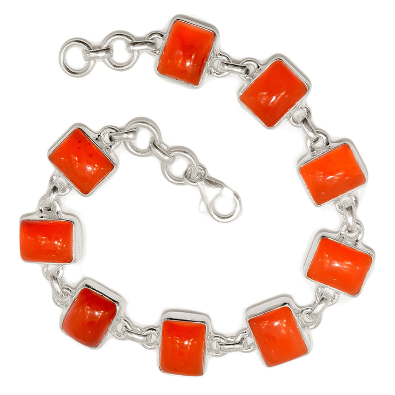 7.8" Carnelian Bracelets - CRNB175