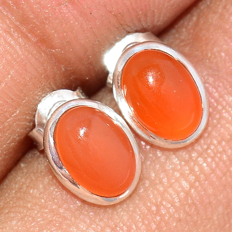 Carnelian Studs - CRNS405