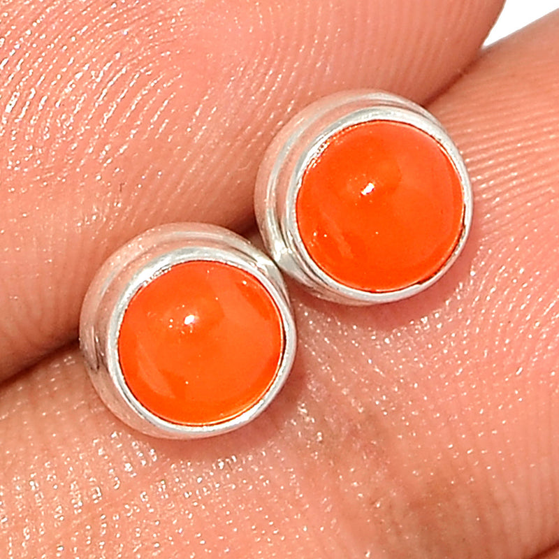 Carnelian Studs - CRNS550