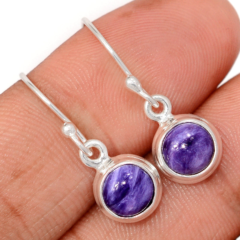 1.1" Charoite Earrings - CROE1151