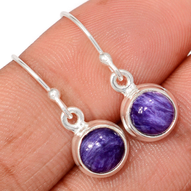 1.1" Charoite Earrings - CROE1153