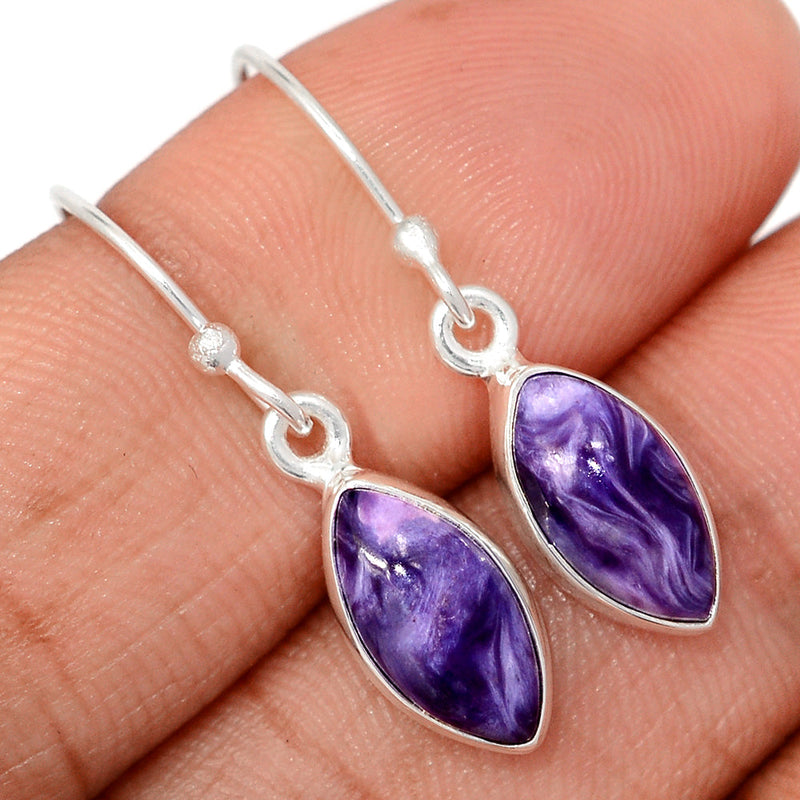 1.2" Charoite Earrings - CROE1155