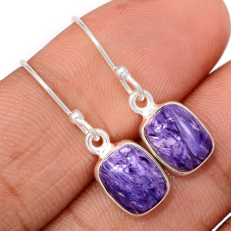 1.1" Charoite Earrings - CROE1158