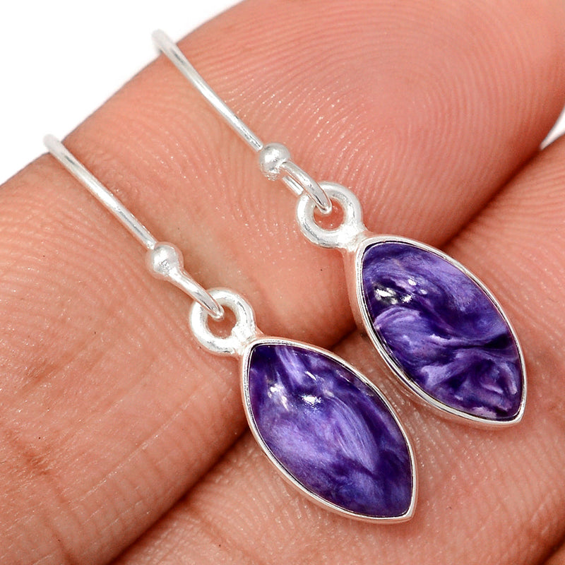 1.2" Charoite Earrings - CROE1162