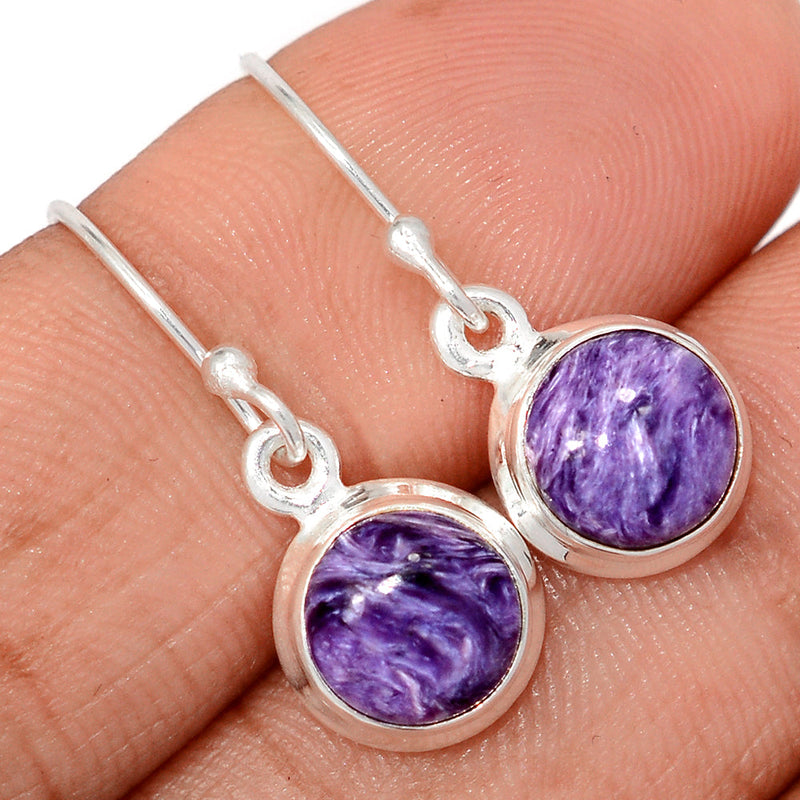 1.1" Charoite Earrings - CROE1164