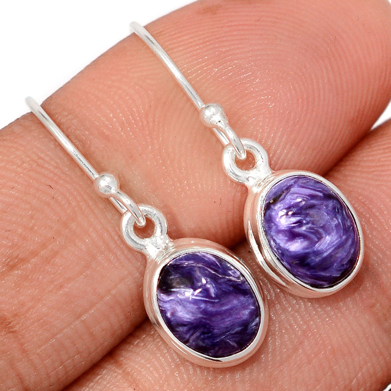 1.1" Charoite Earrings - CROE1167