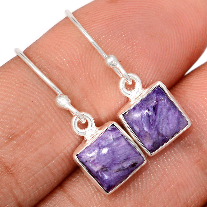 1.1" Charoite Earrings - CROE1168