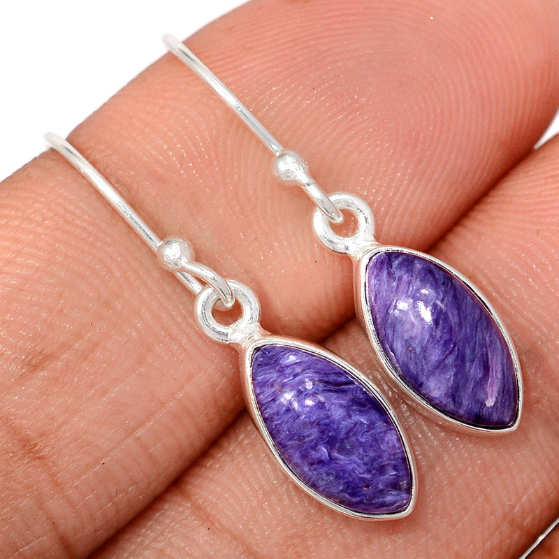 1.2" Charoite Earrings - CROE1170