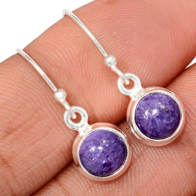 1.1" Charoite Earrings - CROE1171