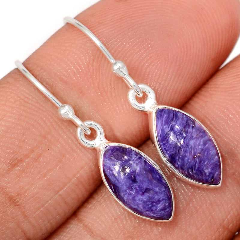 1.2" Charoite Earrings - CROE1173