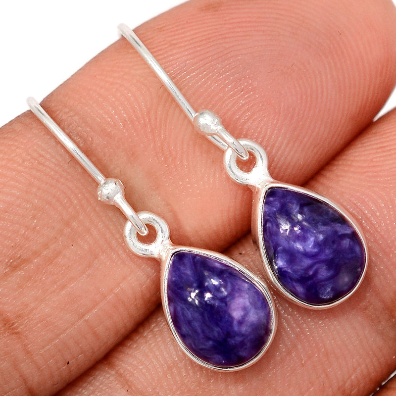 1.1" Charoite Earrings - CROE1174