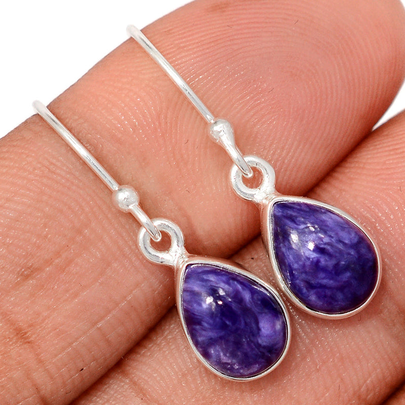 1.1" Charoite Earrings - CROE1176