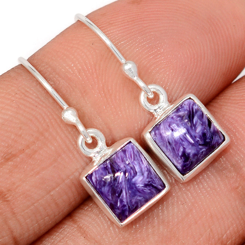 1.1" Charoite Earrings - CROE1179