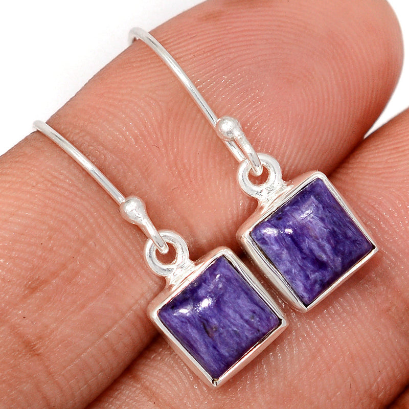 1.1" Charoite Earrings - CROE1181