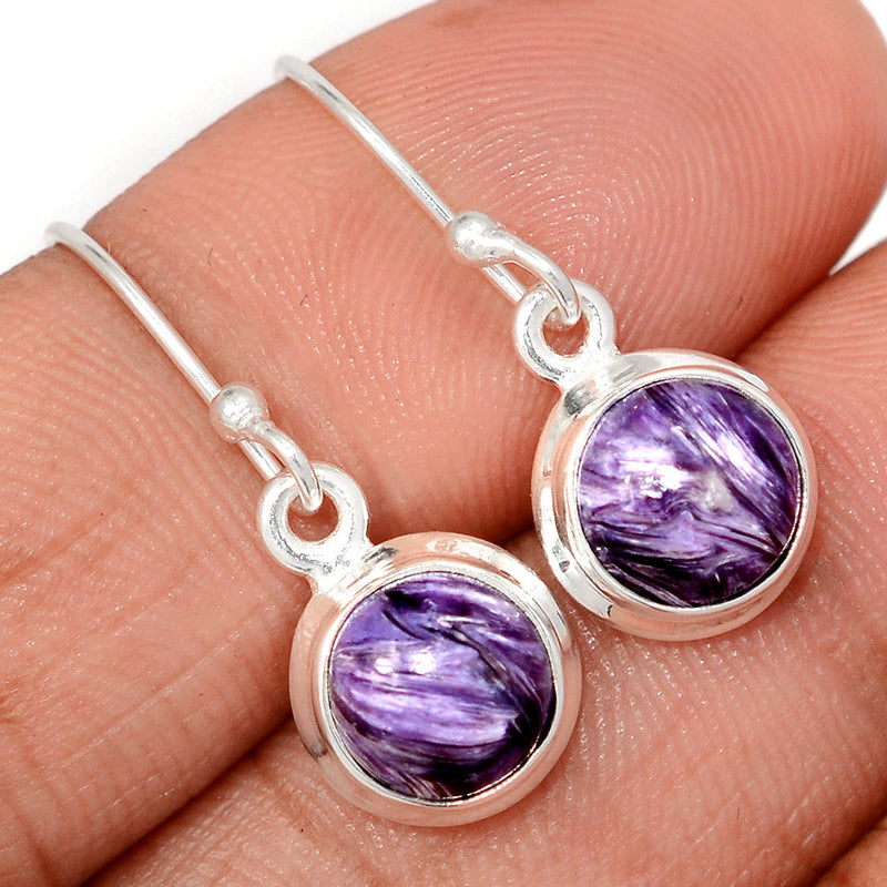 1.1" Charoite Earrings - CROE1182
