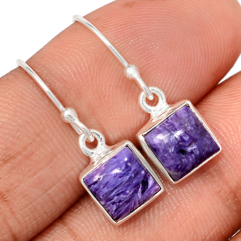 1.1" Charoite Earrings - CROE1183