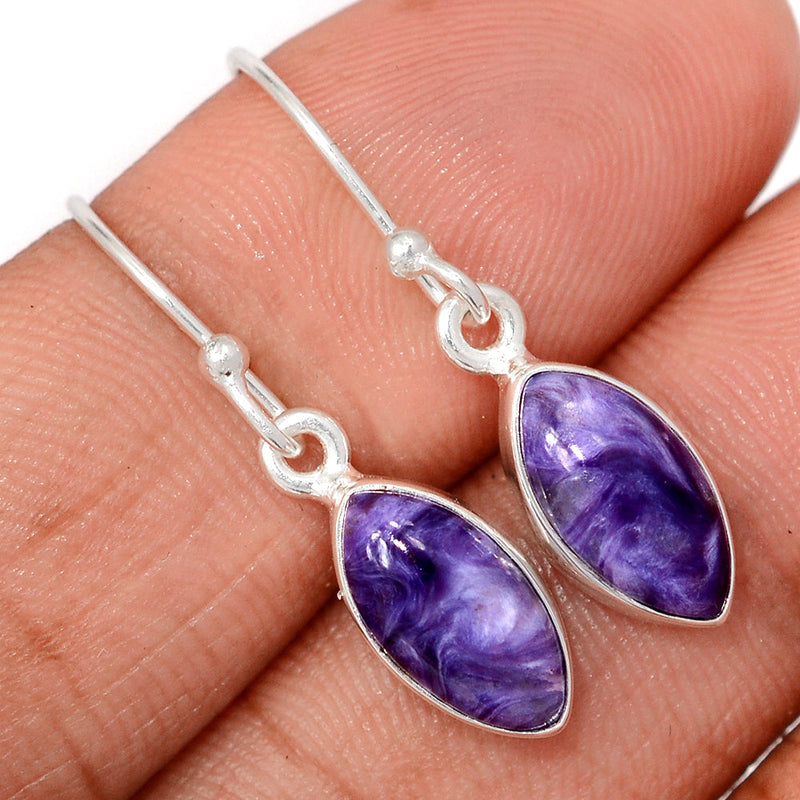 1.2" Charoite Earrings - CROE1184