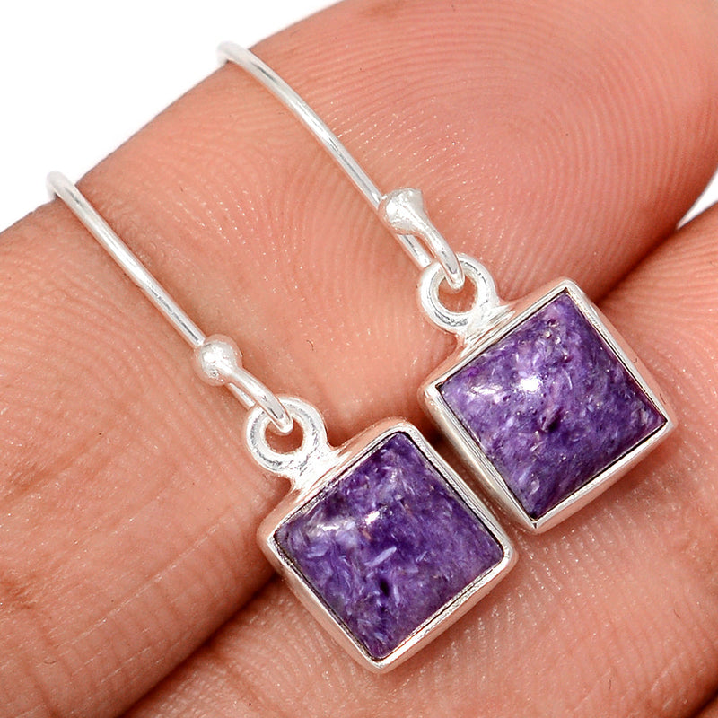 1.1" Charoite Earrings - CROE1186