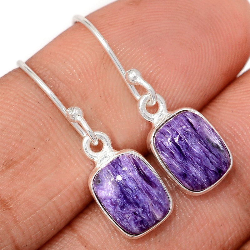 1.1" Charoite Earrings - CROE1189