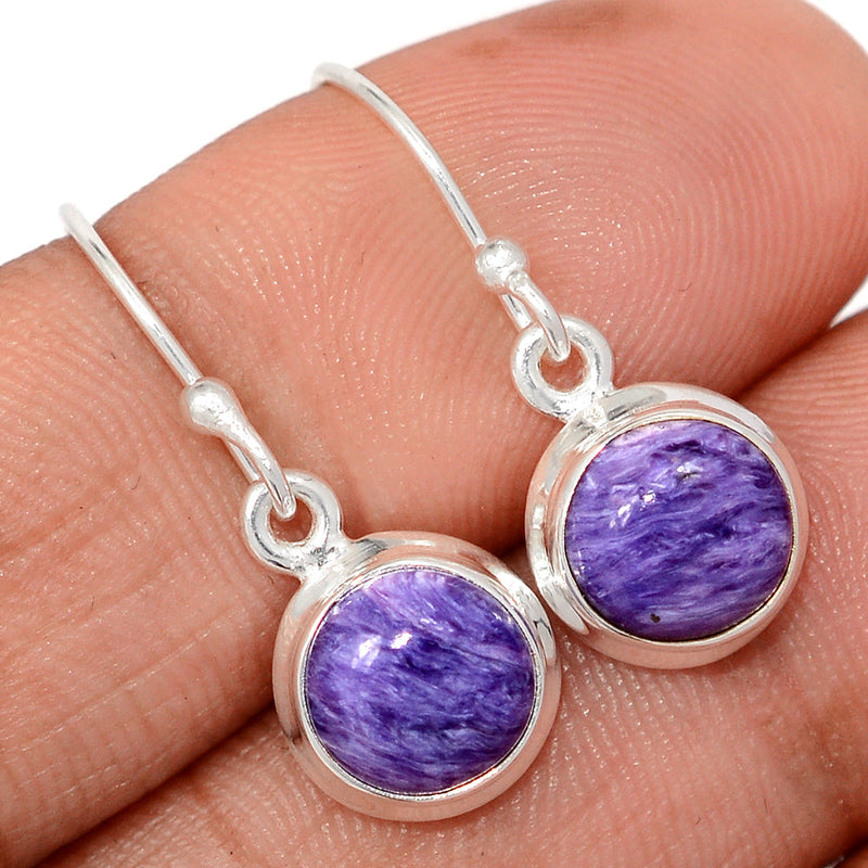 1.1" Charoite Earrings - CROE1190