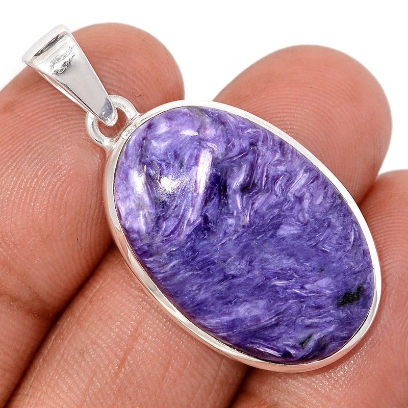 1.6" Charoite Pendants - CROP15