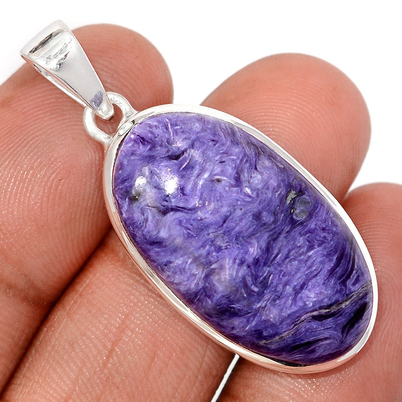 1.7" Charoite Pendants - CROP17