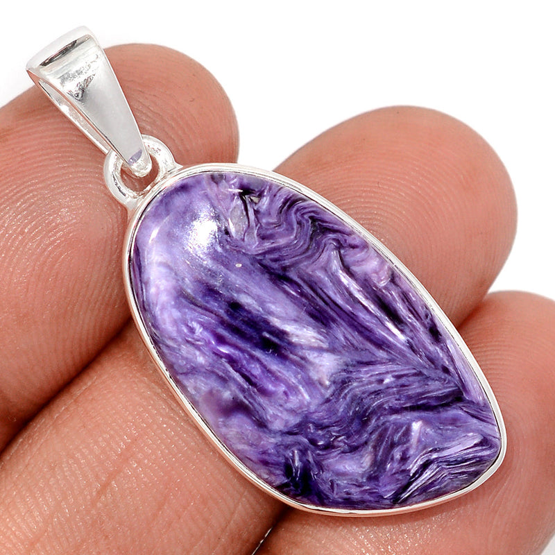 1.6" Charoite Pendants - CROP18