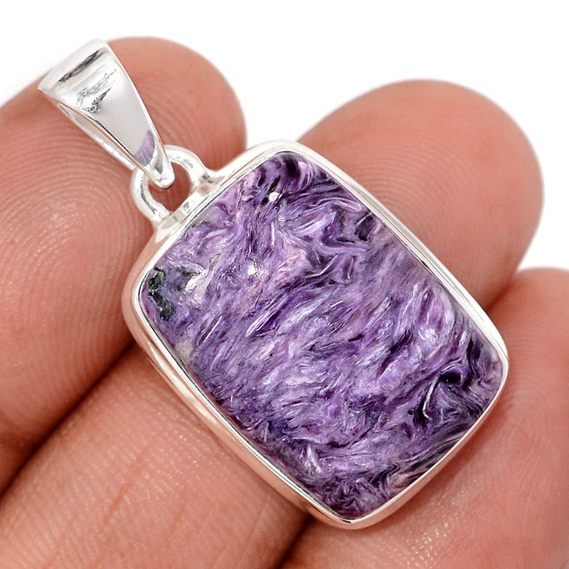 1.3" Charoite Pendants - CROP19