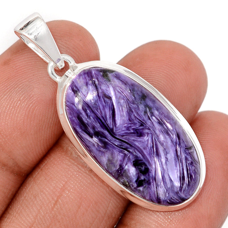 1.6" Charoite Pendants - CROP20