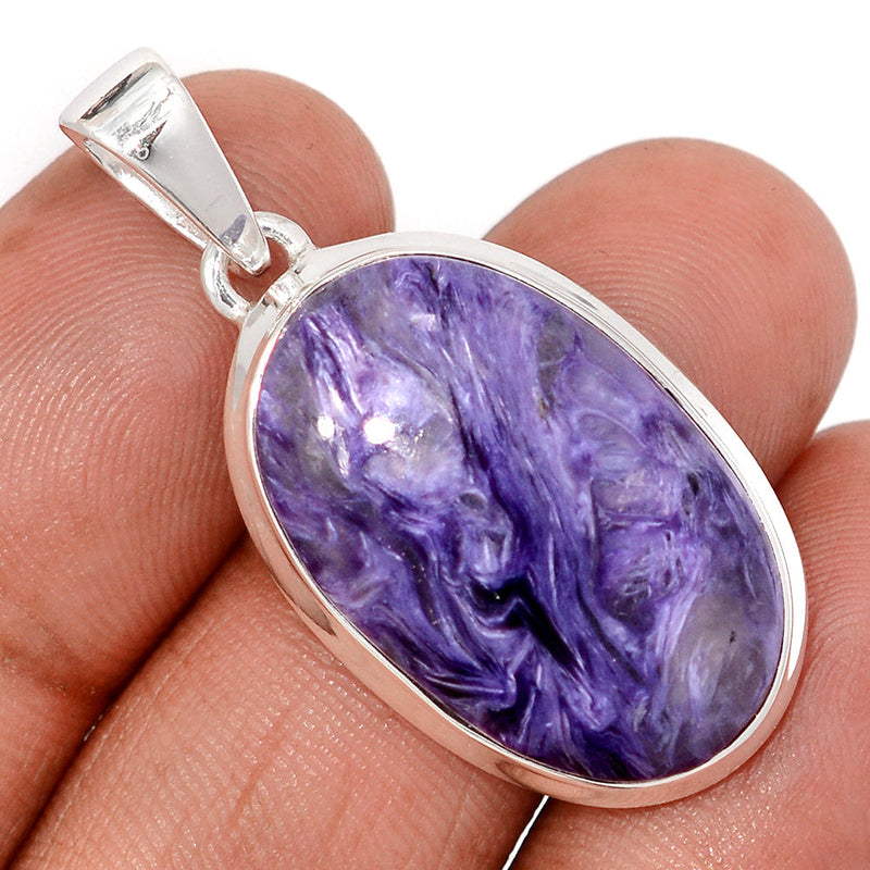 1.6" Charoite Pendants - CROP21