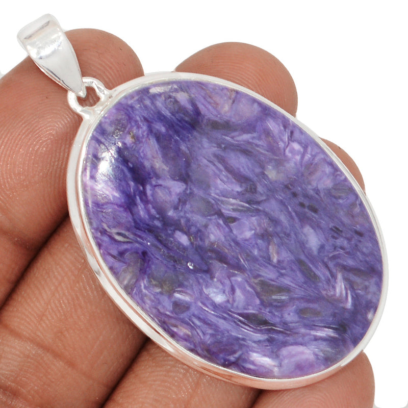 2.1" Extra Large - Charoite Pendants - CROP2266