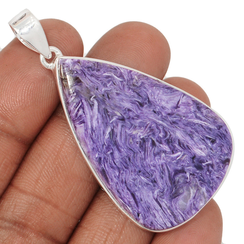 2.2" Extra Large - Charoite Pendants - CROP2269