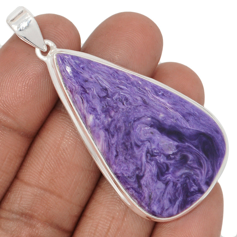 2.2" Extra Large - Charoite Pendants - CROP2271